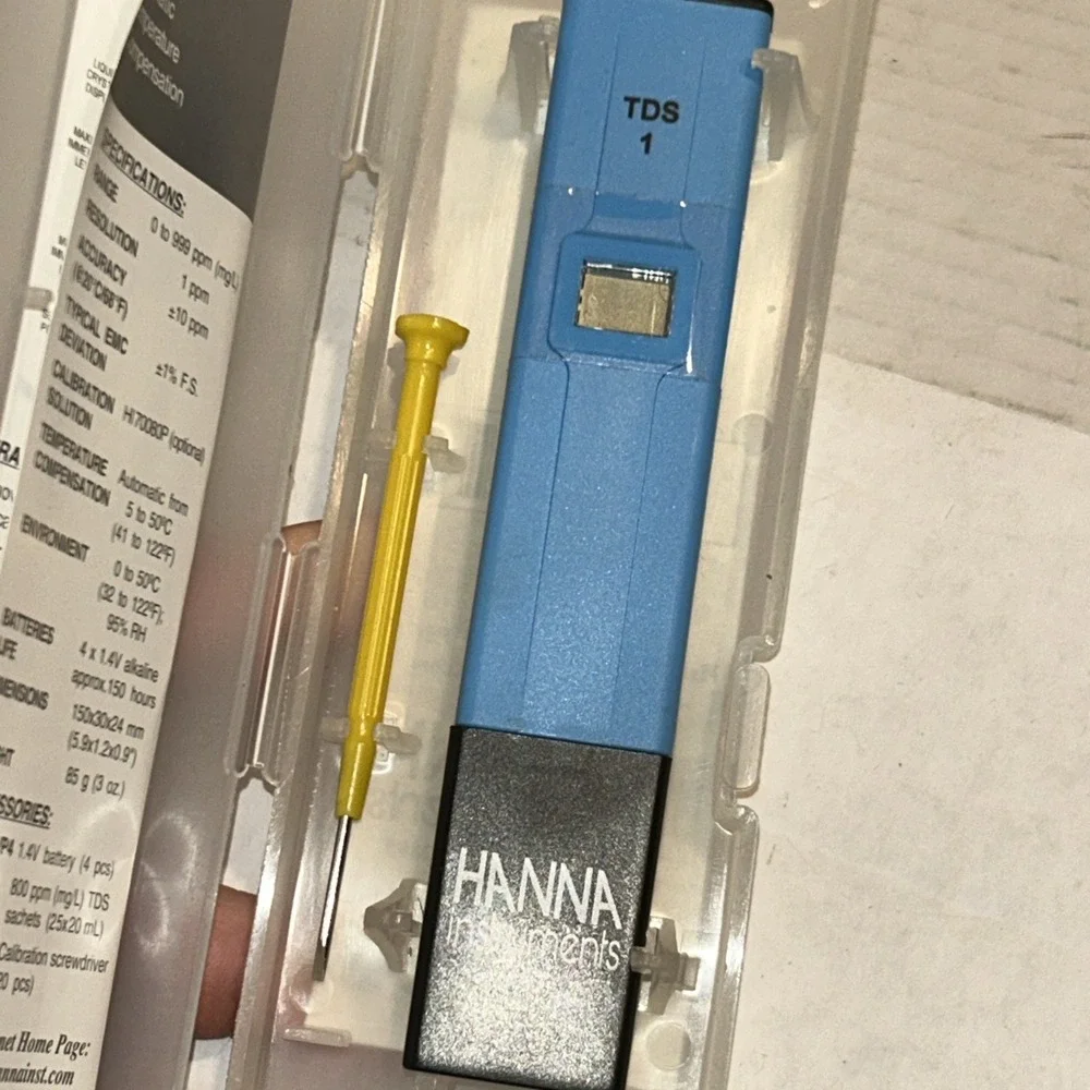 Hanna Instruments TDS 1 Water‎ Tester 0-999 PPM C1